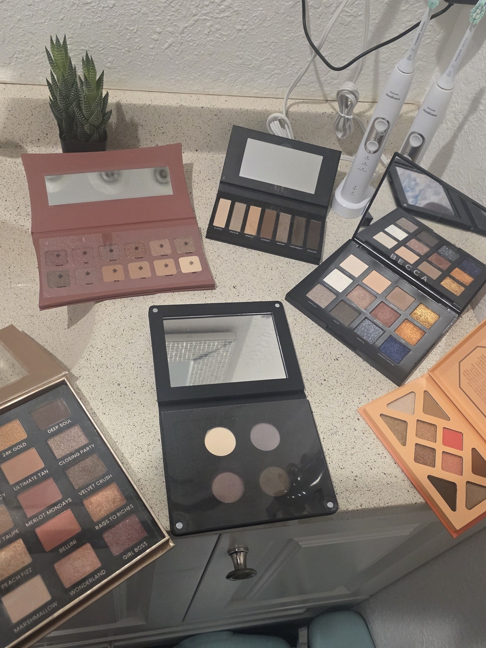 Assorted Women Makeup Eyeshadow Palettes - Neutral and Warm Shades